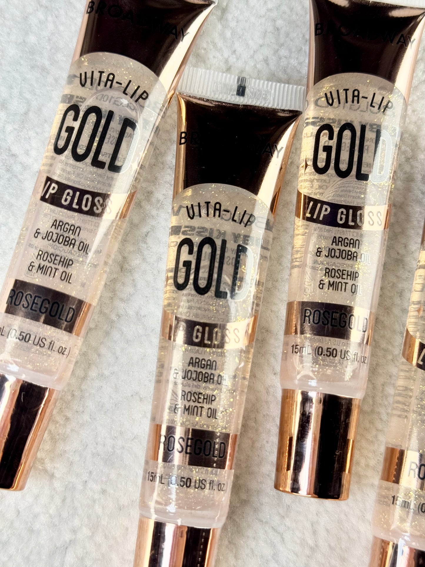 Broadway Gold Glitter Lipgloss (1pc)