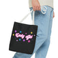 LUCKY GIRL BLACK TOTE