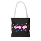LUCKY GIRL BLACK TOTE