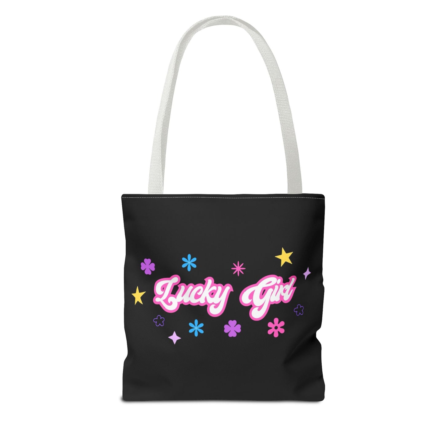 LUCKY GIRL BLACK TOTE
