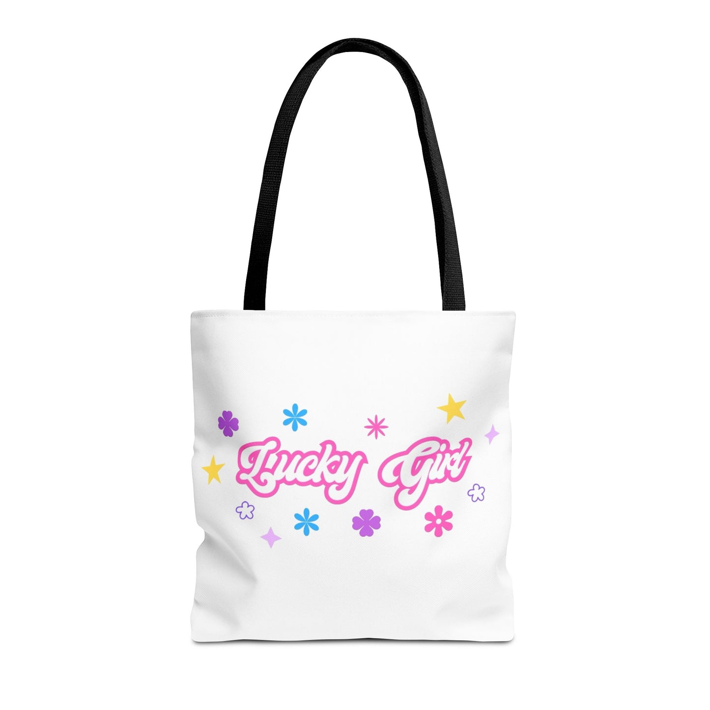 LUCKY GIRL WHITE TOTE