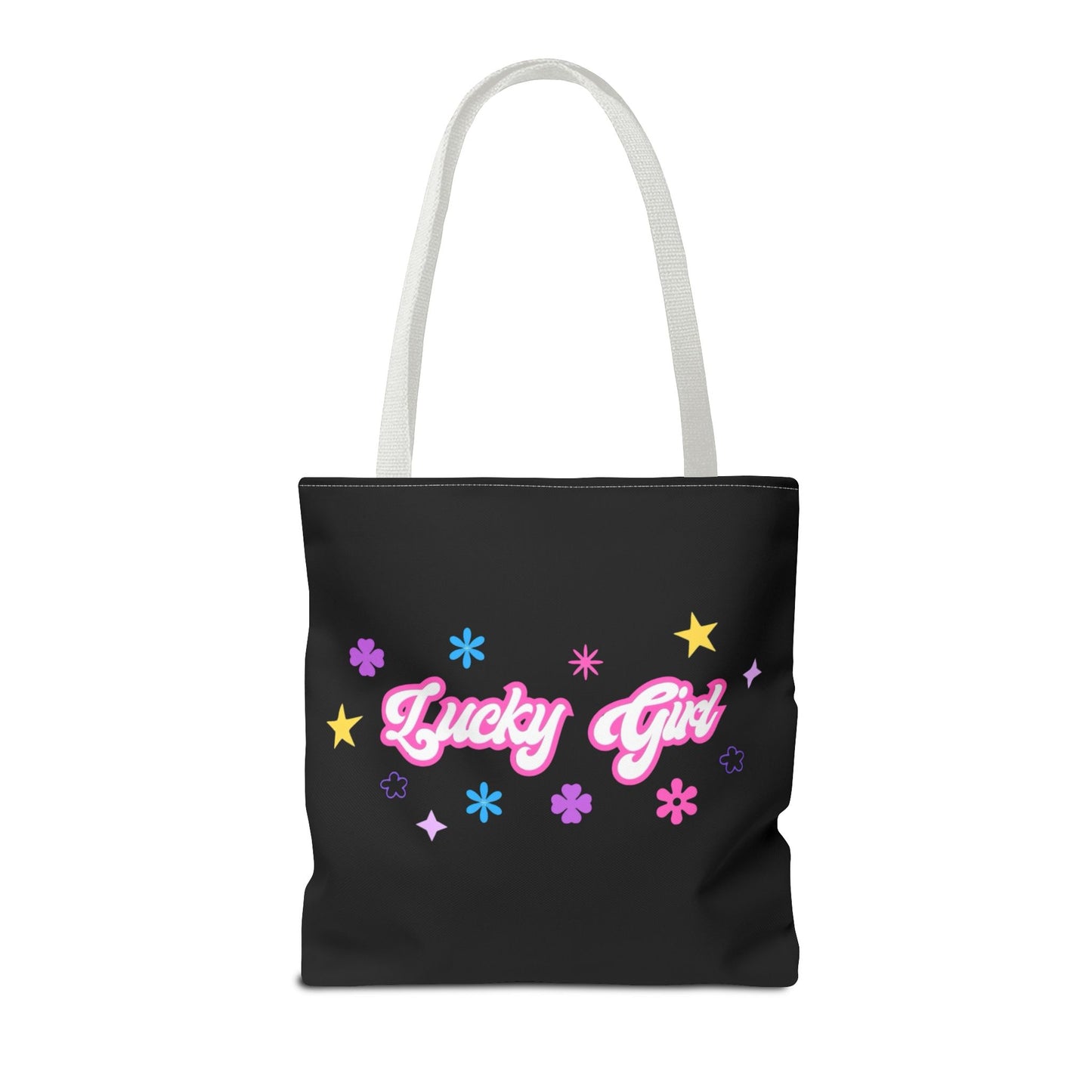 LUCKY GIRL BLACK TOTE