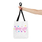 LUCKY GIRL WHITE TOTE