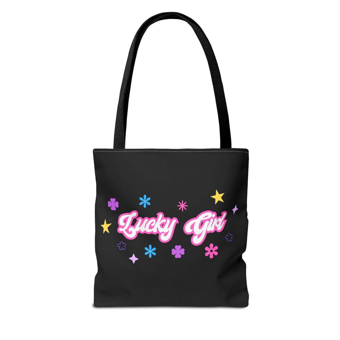LUCKY GIRL BLACK TOTE