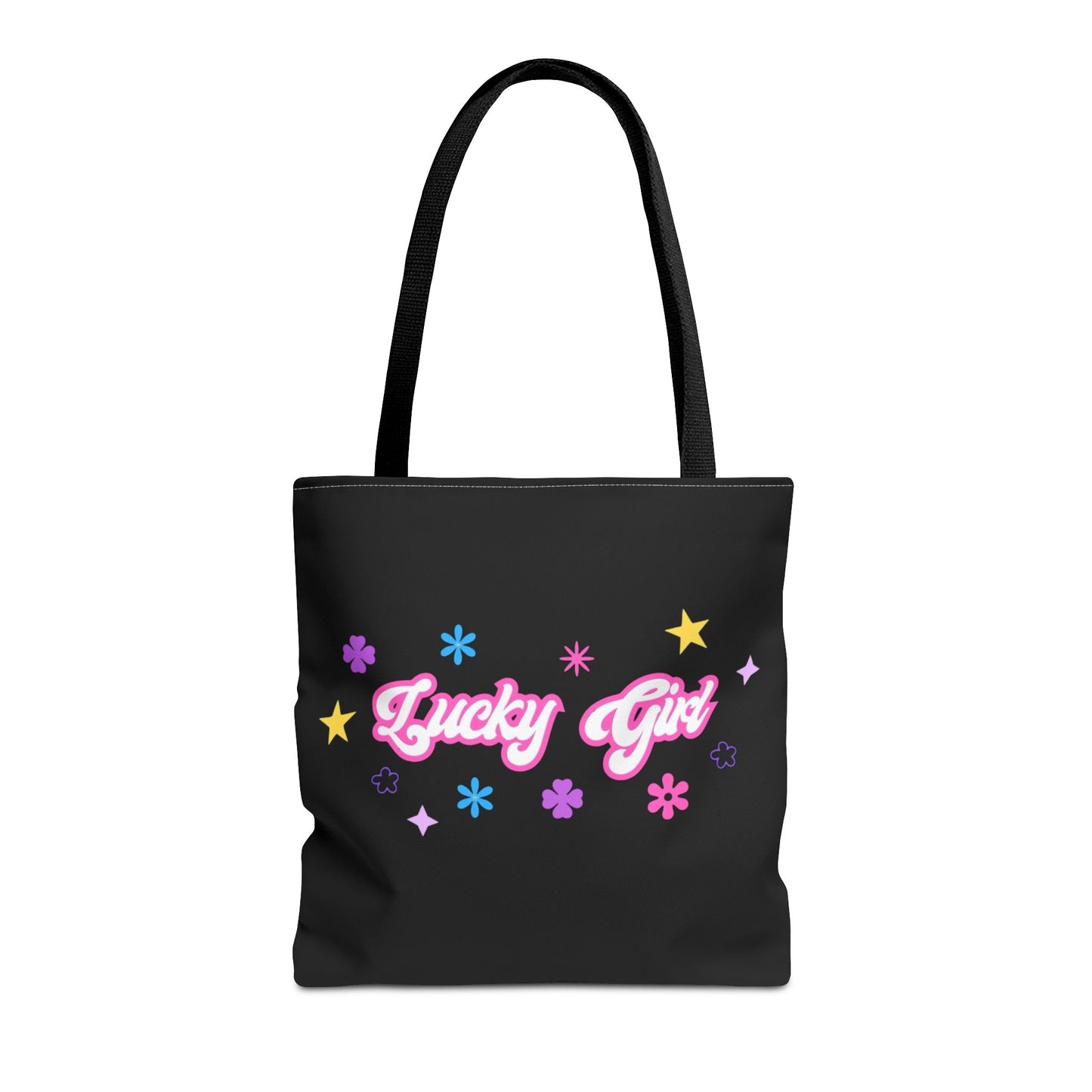 LUCKY GIRL BLACK TOTE