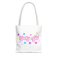 LUCKY GIRL WHITE TOTE