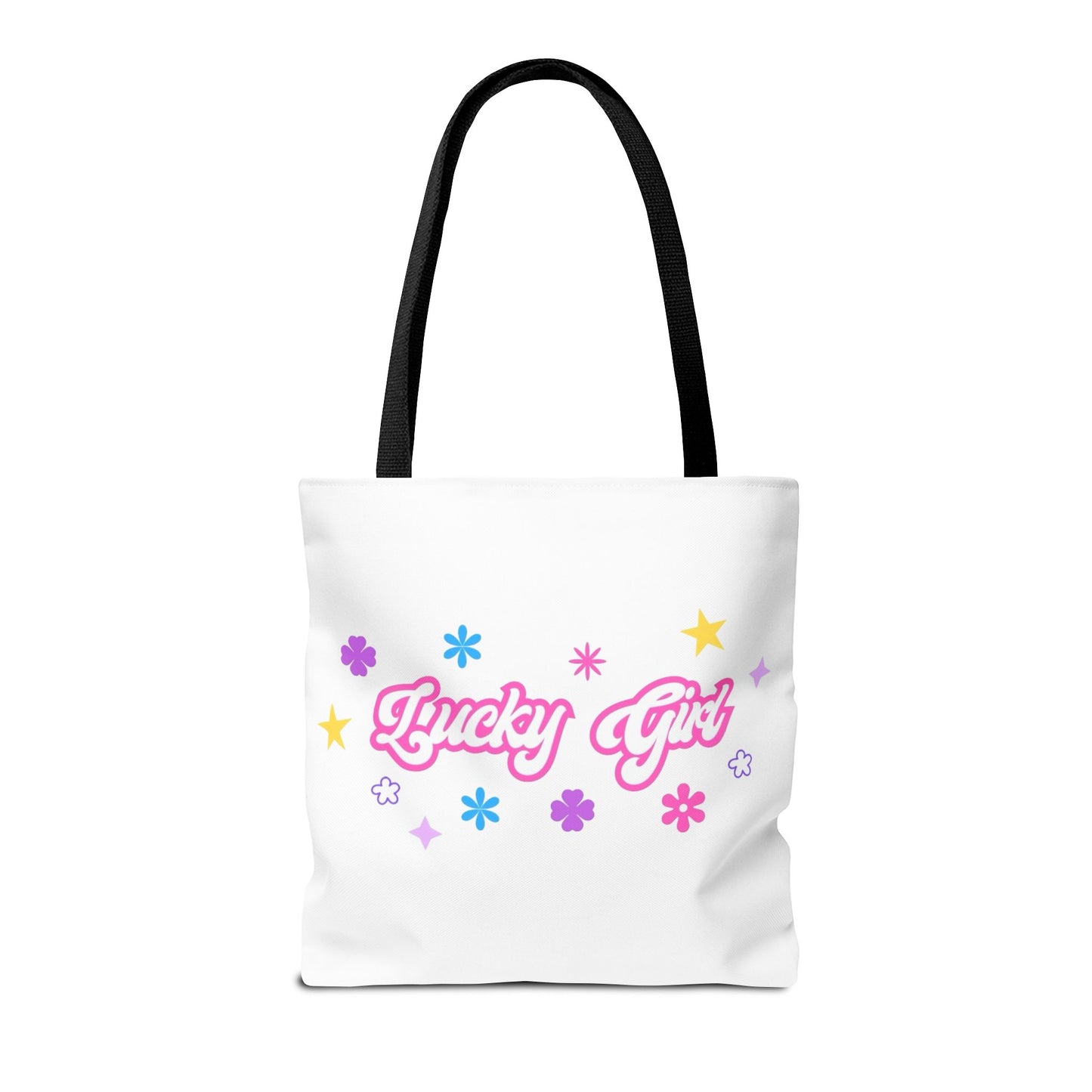 LUCKY GIRL WHITE TOTE
