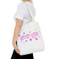 LUCKY GIRL WHITE TOTE
