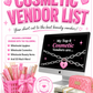 Cosmetic Vendor List