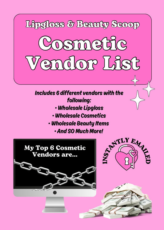 Cosmetic Vendor List